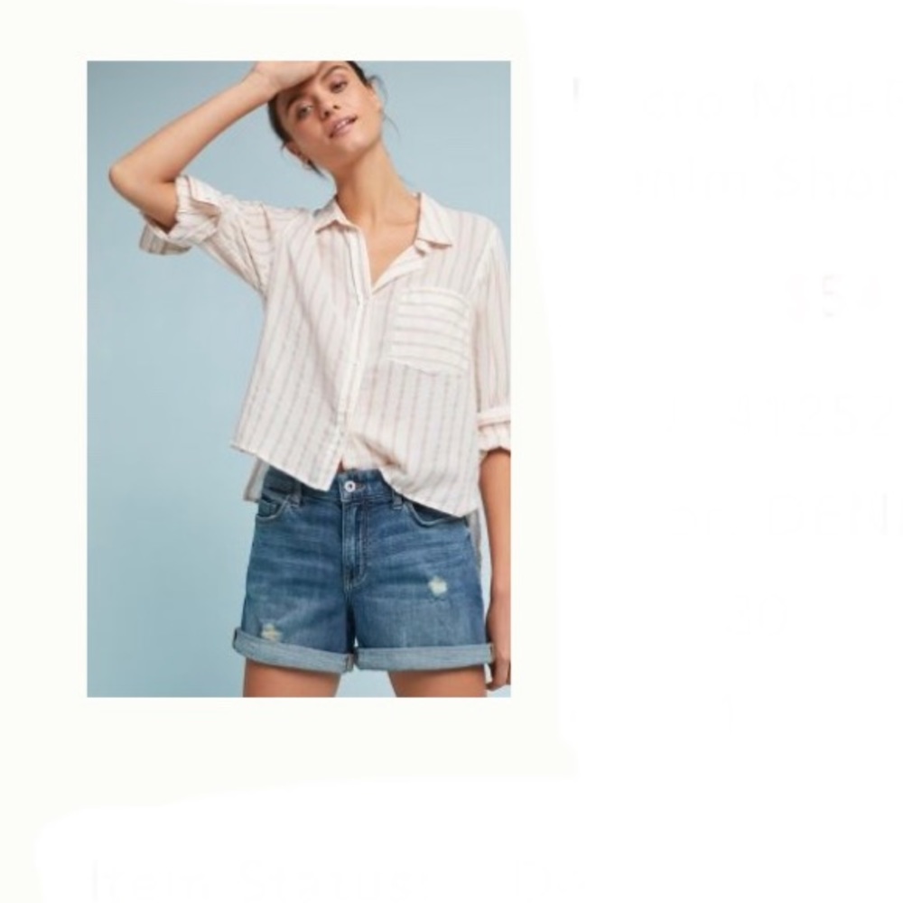 Pilcro Slim Boyfriend shorts